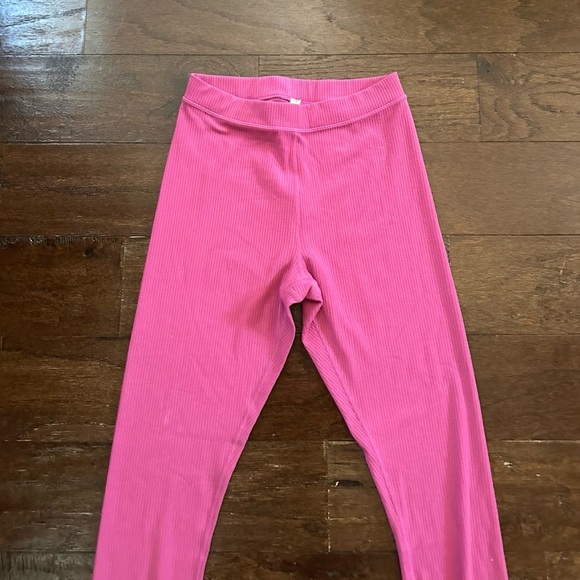 ALO Blissful 7/8 Ribbed Leggings High-Waist Pink Small EUC - Picture 6 of 8